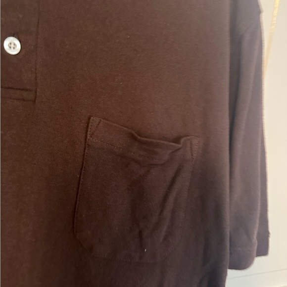 Men’s Classic Polo with Pocket, Big & Talk 3x Brown - Picture 7 of 8